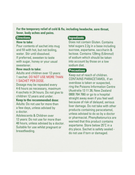 Lemsip Max froid et sachets de grippe 10 pack x 1