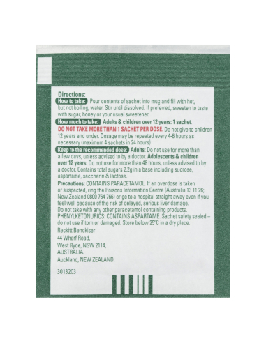 Lemsip Max Kalt- und Grippe-Sachets 10 Pack X 1