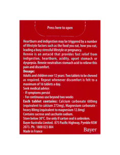 Rennie 20 Pack X 1 2