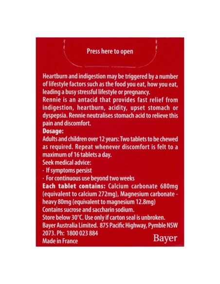 Rennie 20 Pack x 1 Rennie 20 Pack x 1