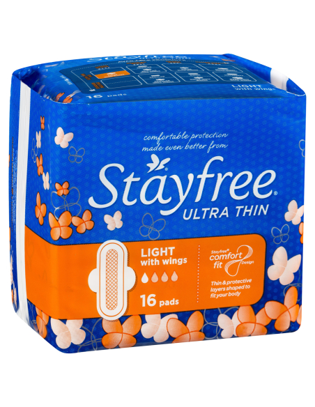 Stayfree Ultra dunne licht 16 pack x 1