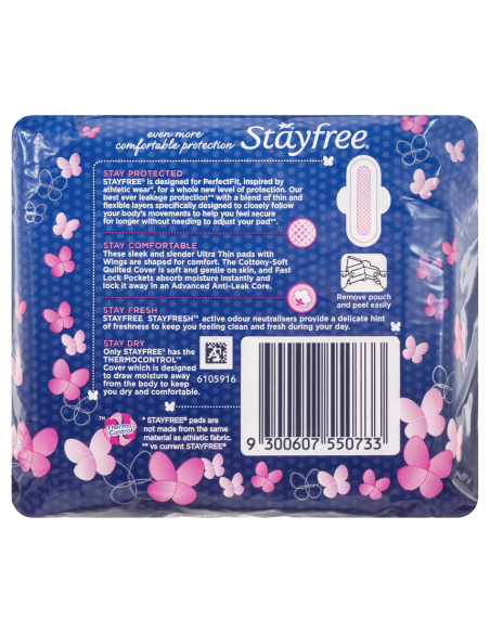Stayfree Ultra sottile super 10 pack x 1