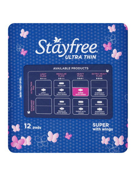 Stayfree Ultra Thin Super 10 Pack x 1