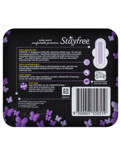 Stayfree ウルトラ薄い一晩中10パックx 1 2