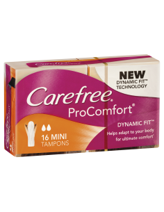 Carefree Tampons Pro Mini 16 Pack x 1