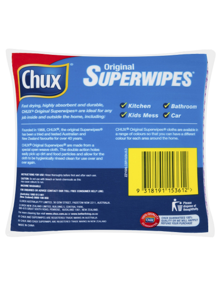 Chux 通常10パックX 1を拭きます