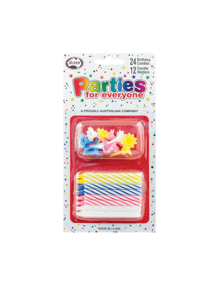 Bougies d'anniversaire 20 Pack x 1