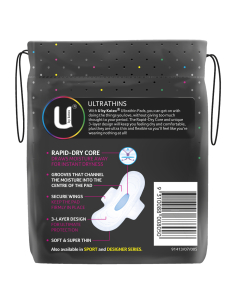 Kotex Ultra Pads Super avec Wings 10 Pack x 1 2
