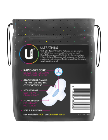 Kotex Ultra Pads Super avec Wings 10 Pack x 1