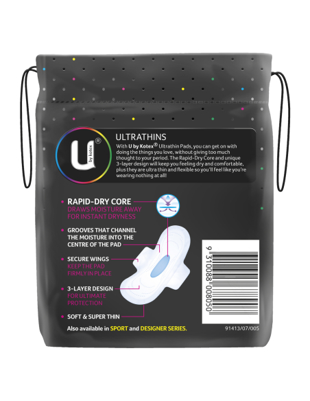Kotex Ultra Pads Super avec Wings 10 Pack x 1