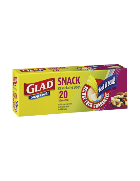 Glad SnapLock Snack 20 Pack X 1