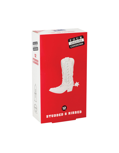 Four Temporada Condom Studded 12 Pack X 1