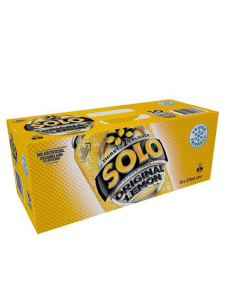 Solo Cans di limone 375ml x 10
