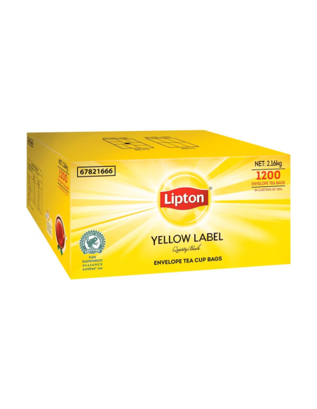 Paquete Lipton Etiqueta amarilla bolsas de té 1200 Pack x 1