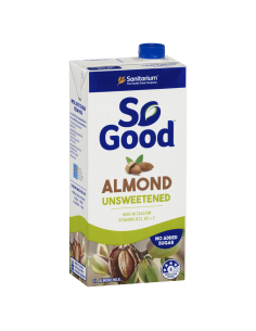 So Good Almond Unsweetened 1ltr x 1