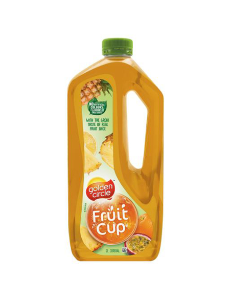 Golden Circle Tazza di frutta Crush Cordial 2LTR X 1
