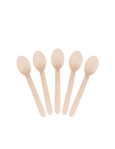 Cast Away Enviro Wooden Spoons 165mm 100 Pack x 1