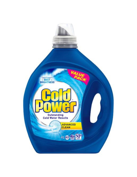 Cold Power Líquido de lavandería limpia avanzada 4ltr x 2