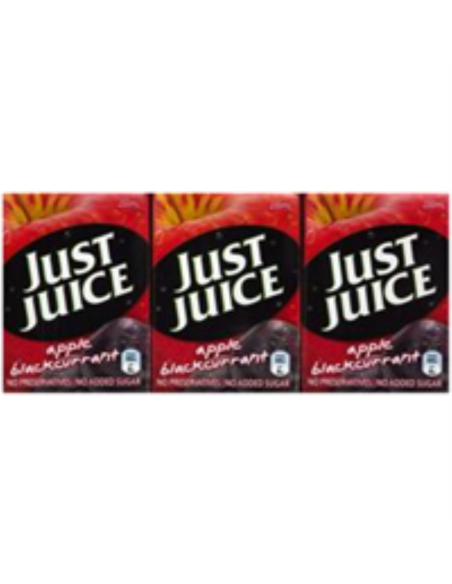 Just Juice Jus de pomme et cassis 100% 200 ml x 24