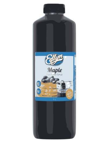Edlyn Maple Flavoured Syrup Squeeze Bottle 1ltr x 1
