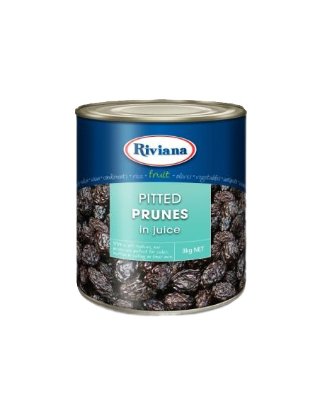 Riviana Pflaumen, die in Saft 3kg x 1 entstanden sind