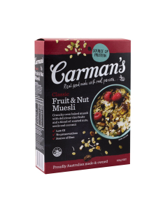 Carmans Classic Fruit & Muesli 500g x 1