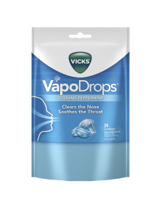 Vicks Cooling Peppermint 24 Pack X 4