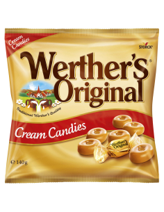 Werthers Bolsa de caramelos de crema clásica 140g x 12