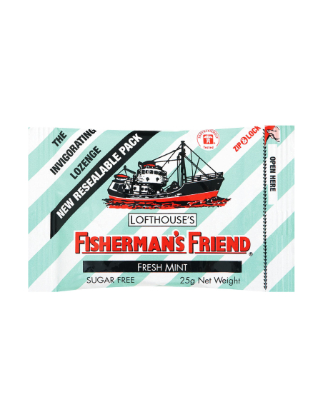 Fisherman's Friend Mint Sucre Saveur sans sucre 25G x 12