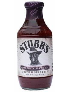 Stubbs kleverige zoete bbq saus 510g x 1