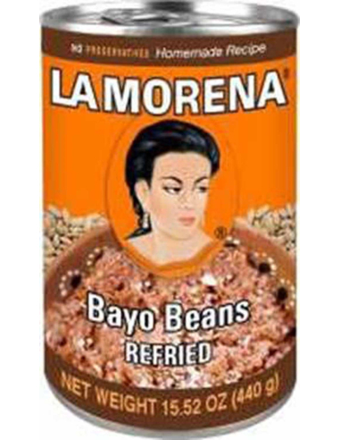 La Morena Refried Bayo Beans 440g x 1