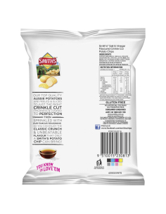 Smiths Crinkle Cut Salt and Vinegar 27g x 21 2