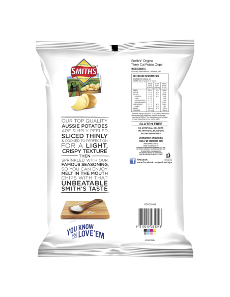 Smiths Auswahlen Plain 175g x 1