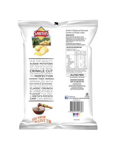 Smiths Bbq Chips 170g x 1 2