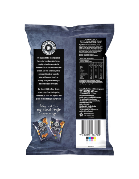 Chip Red Rock Sweet Chilli y crema agria 90g x 12