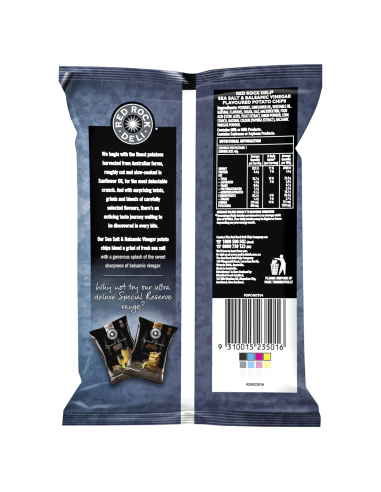 Red Rock Chip Sea Salt and Vinegar 45g x 18