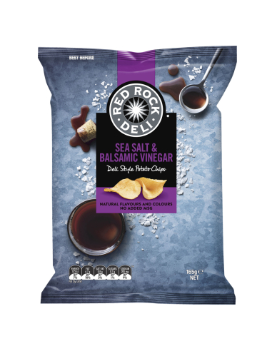 Red Rock Chip Sea Salt and Vinegar 165g x 1