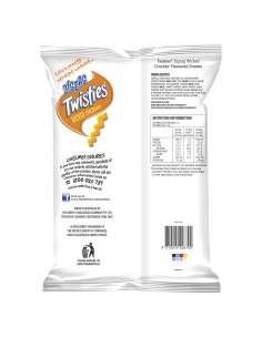 Twisties Zigzag Wicked Cheddar 125g x 1 2