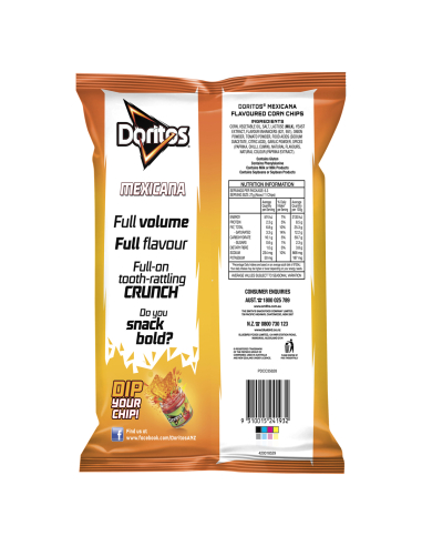 Doritos Mexicana Corn Chips 175g x 1