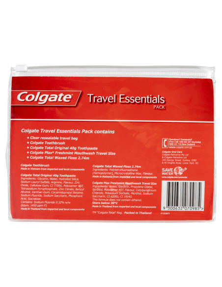 Colgate Paquete de viaje de cuidado oral x 1