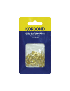 Korbond Gilt Safety Pins x 1