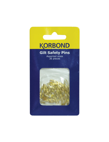 Korbond Gilt Safety Pins X 1