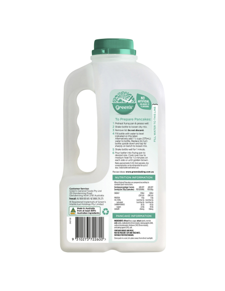 Greens Pancake Shaker 375g x 1