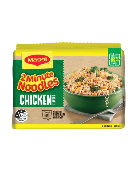 Maggi 面条2分钟鸡5包x 1