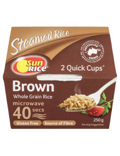 Sunrice Quick Cup Brown 250g x 1 2