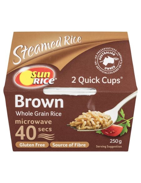 Sunrice Quick Cup Brown 250g x 1