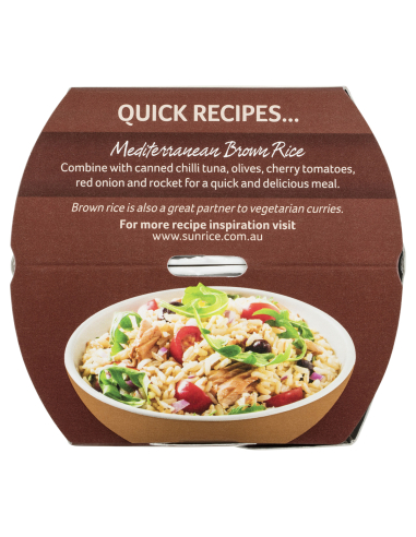 Sunrice Quick Cup Brown 250g x 1