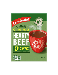 Continental Coupe une soupe de boeuf accueillant 55g x 1