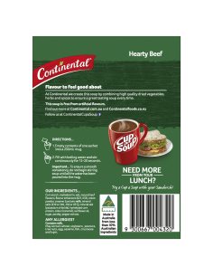 Continental Taza de una sopa de carne abundante 55g x 1 2