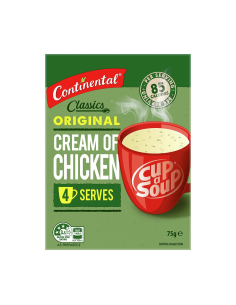 Continental Taza de una crema de sopa pollito 75g x 1